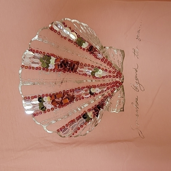 SEA Shell Design Short Sleeve Top S - Picture 2 of 7